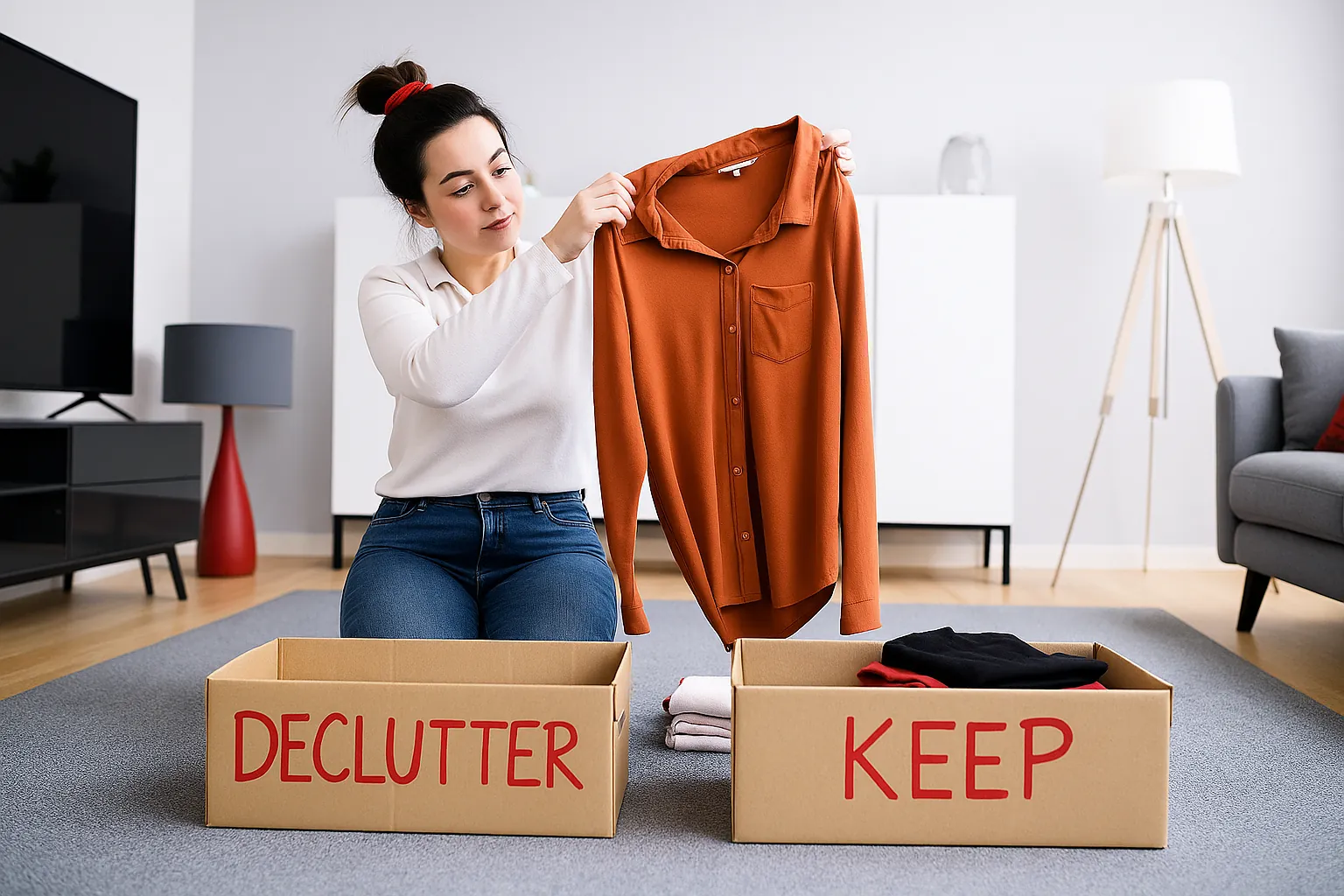 Decluttering Before Move explained in our moving guide