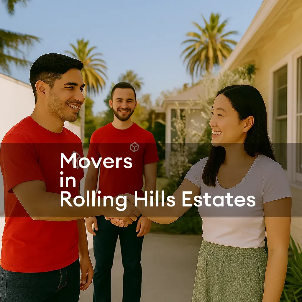 Residential relocation in progress in Rolling Hills Estates